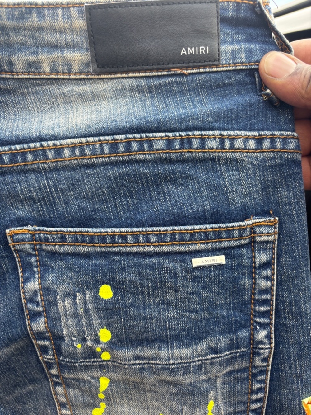 AMIRIxPlayboy 2021 pre-fall collection luxury street wear denim slim jeans - Picture 5 of 8